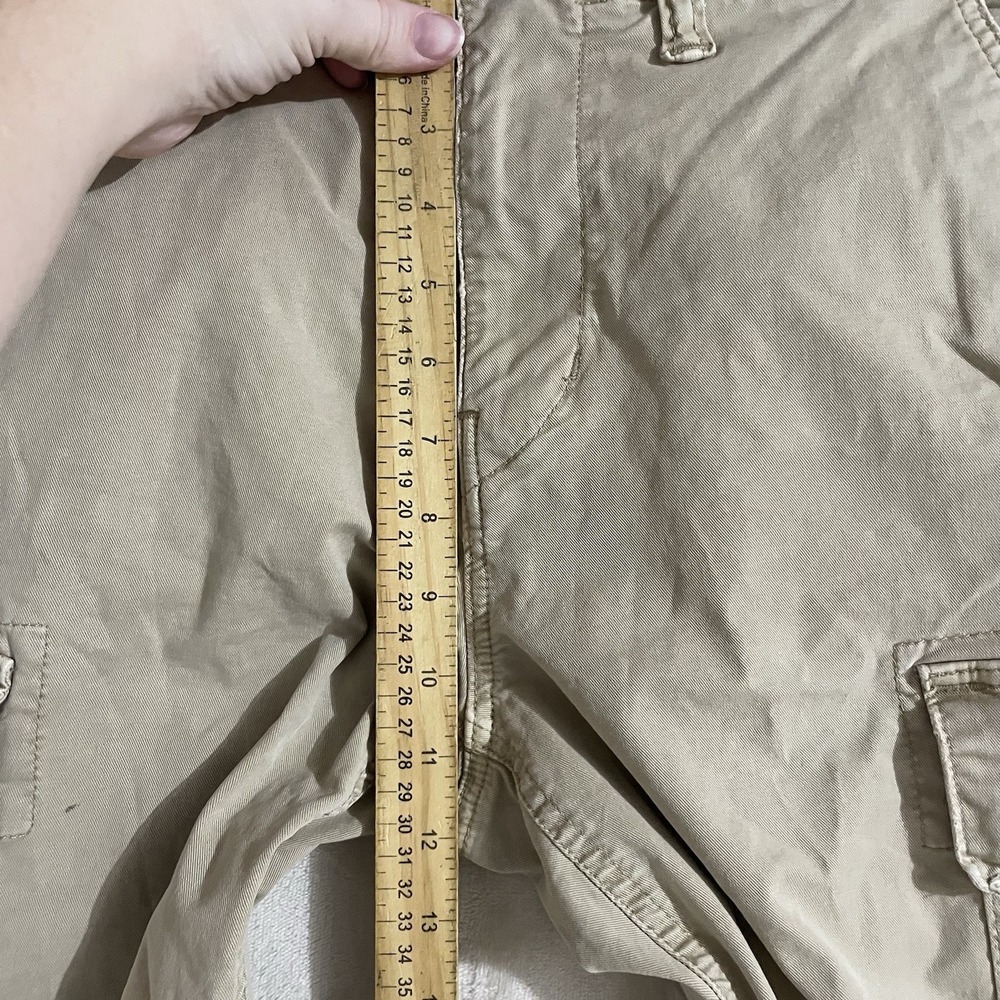 American Eagle Outfitters Pants Mens 29x34 Tan Cargo Original Straight Military - Picture 5 of 8